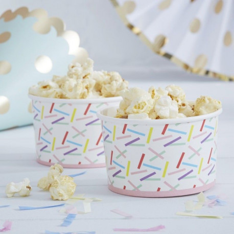 Les 8 pots à glace confettis Les 8 pots à glace confettis