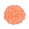 La fleur pompon en papier pêche 20cm, 30cm, 40cm 12