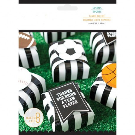 Les 8 boîtes à dragées football Les 8 boîtes à dragées football
