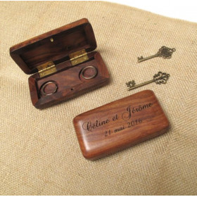 Le porte alliances bois personnalisé couronne champêtre