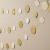La guirlande de pois ivoire et or 0