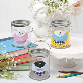 Le contenant à dragées mini pot de peinture