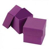 La boite à dragées cube violet (par 25)