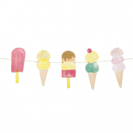 La guirlande de glaces décorative La guirlande de glaces décorative