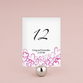 Les 12 numéros de table romantiques