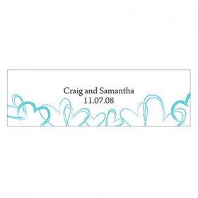 Les 2 cartes rectangulaires romantiques - 15 coloris
