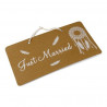 La pancarte kraft bohème just married 0 La pancarte kraft bohème just married 0