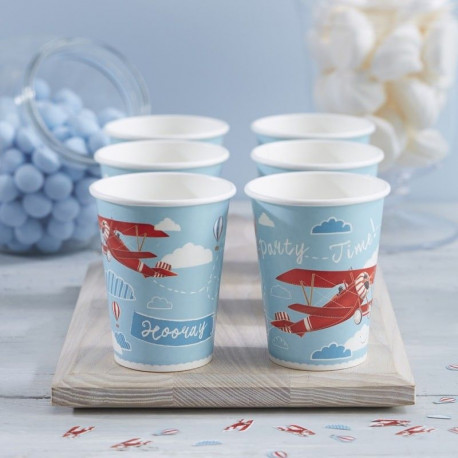 Les gobelets en carton avion (x8) Les gobelets en carton avion (x8)