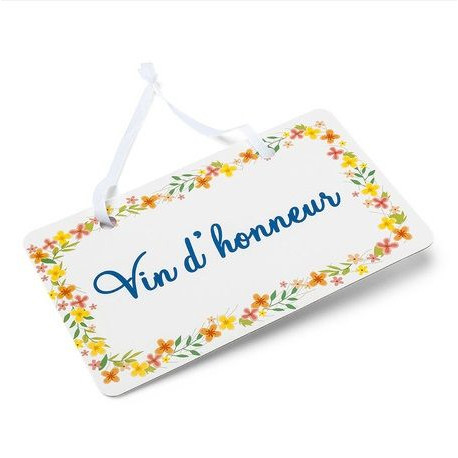 La pancarte champêtre vin d'honneur La pancarte champêtre vin d'honneur