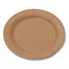 Les 12 assiettes carton kraft  0