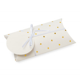 Les 10 boites à dragées étui pois or