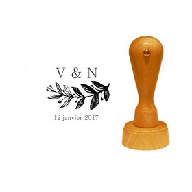 Le tampon personnalisé art déco