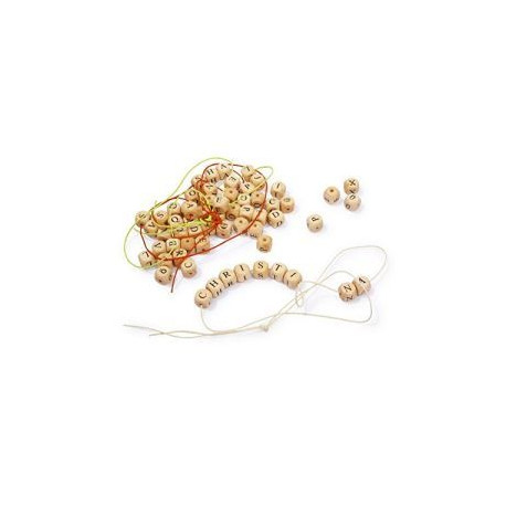 Les perles en bois alaphabet Les perles en bois alaphabet