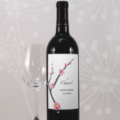 Les 8 étiquettes bouteille de vin fleur de cerisier