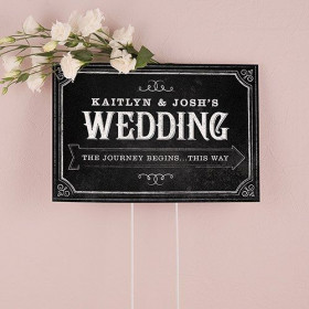 La pancarte personnalisée imitation ardoise