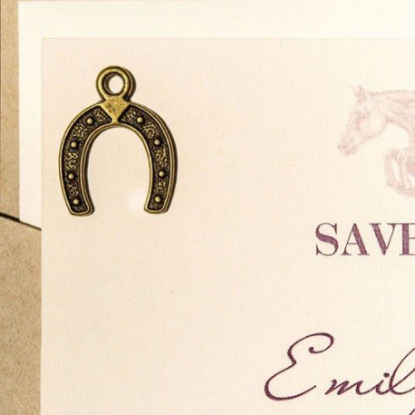 Pendentif Fer Cheval Deco Dragee Pour Mariage Theme Western