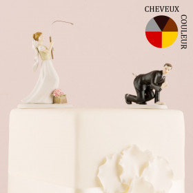 La figurine de mariage couple à la pêche