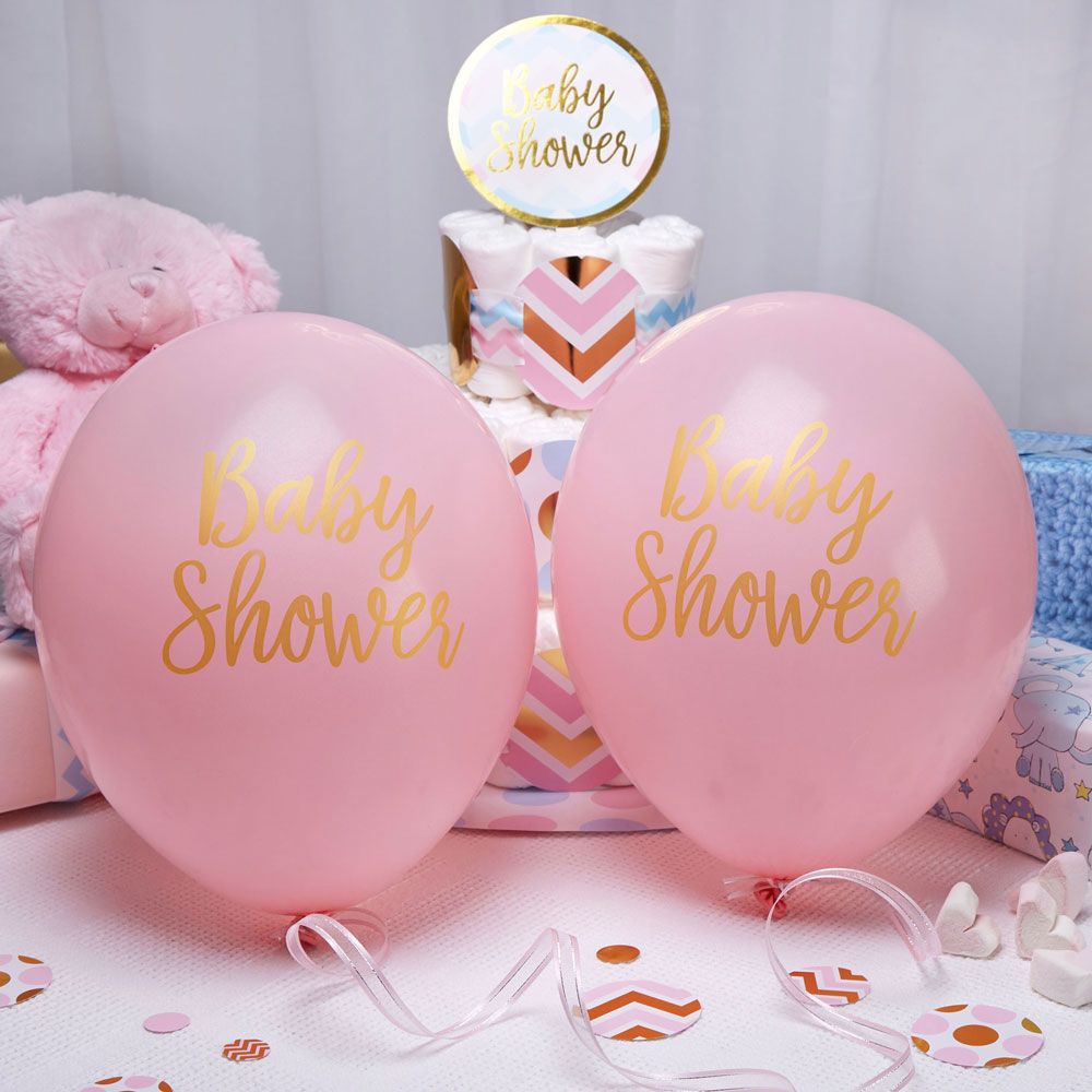 Ballons baby shower rose pour décorer votre candy bar