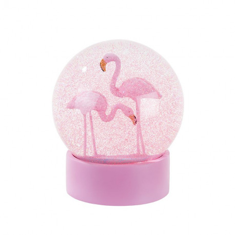 La boule à neige flamand rose La boule à neige flamand rose