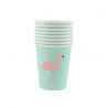 Les 8 gobelets jetables flamant rose 0