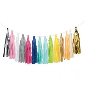 Tassel garland à composer (x  6 pompons)