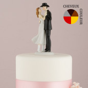 La figurine de mariage western cake topper