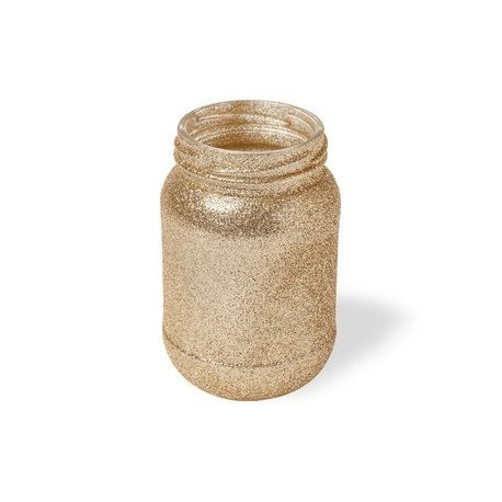 Le vase pailleté cuivre