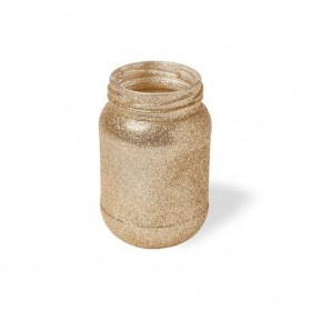 Le vase pailleté cuivre