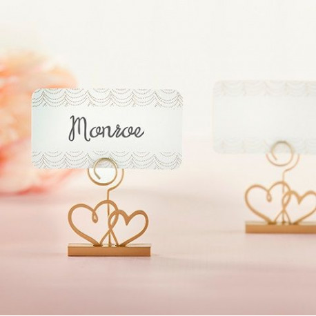 Le porte nom mariage double coeur (x6) Le porte nom mariage double coeur (x6)