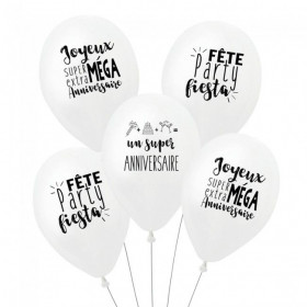 Les ballons super anniversaire (x3)