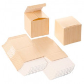 La boite à dragées imprimé bois brut (x12)