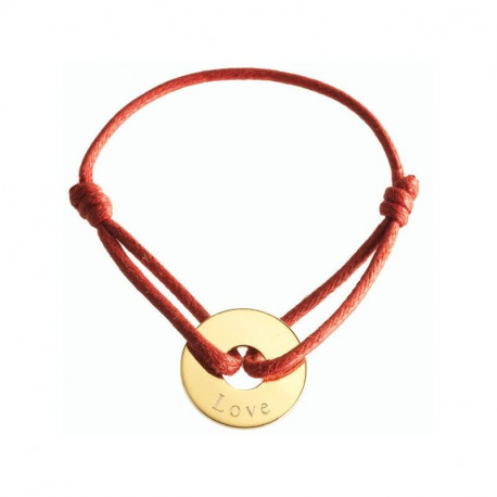 Le bracelet personnalisé petite chérie plaqué or