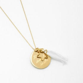 Le sautoir étoile personnalisé plaqué or