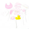 Le kit photobooth baby shower fille 1 Le kit photobooth baby shower fille 1