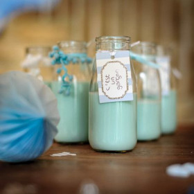 Le ruban de pompon bleu