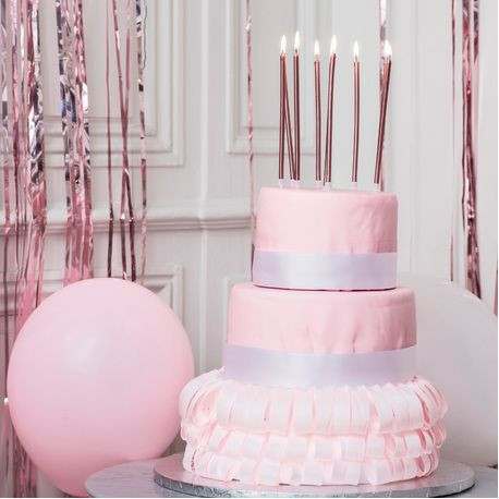 AEX Violet Polka Dot gâteau d'anniversaire Décoration Bougie De Cire Numéro 3