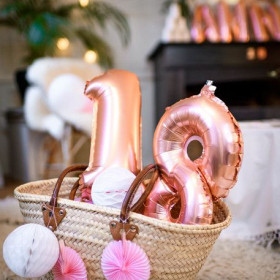 Le ballon aluminium chiffre cuivre