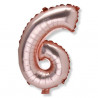 Le ballon aluminium chiffre cuivre 14