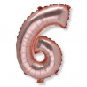 Le ballon aluminium chiffre cuivre 10
