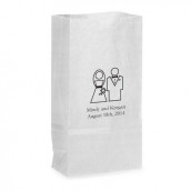 Le sac en papier personnalisé mariage (par 25)