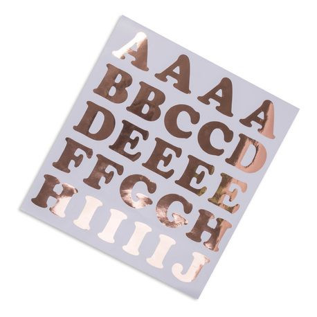 Les stickers lettres et chiffres cuivre Les stickers lettres et chiffres cuivre