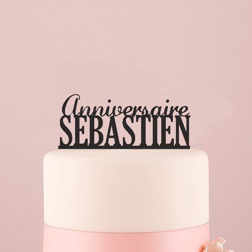 Cake topper thème Sirène - décoration à personnaliser pour gâteau  anniversaire