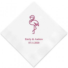 Les 100 serviettes personnalisées verre martini 16,5cm