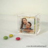 La boite à dragées cube en plexiglas 0