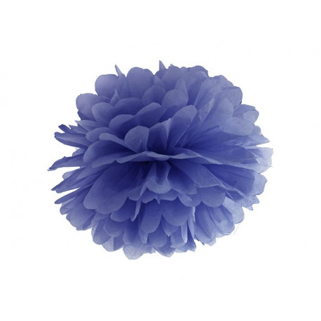 La pompon en papier bleu ciel La pompon en papier bleu ciel