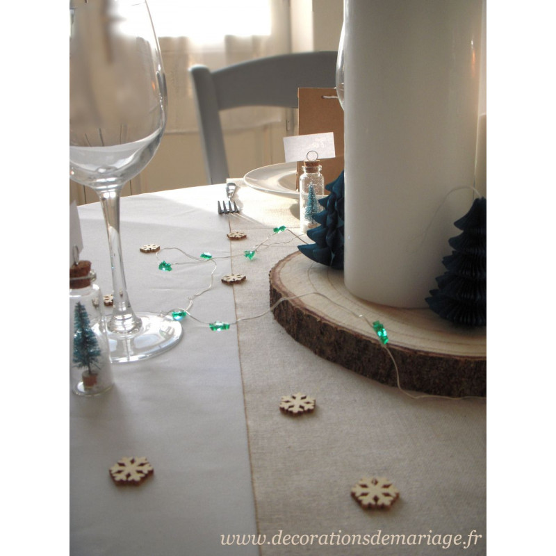 Guirlande lumineuse sapin - Deco table noel