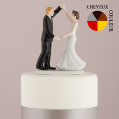La figurine de mariage danseurs pour gâteau