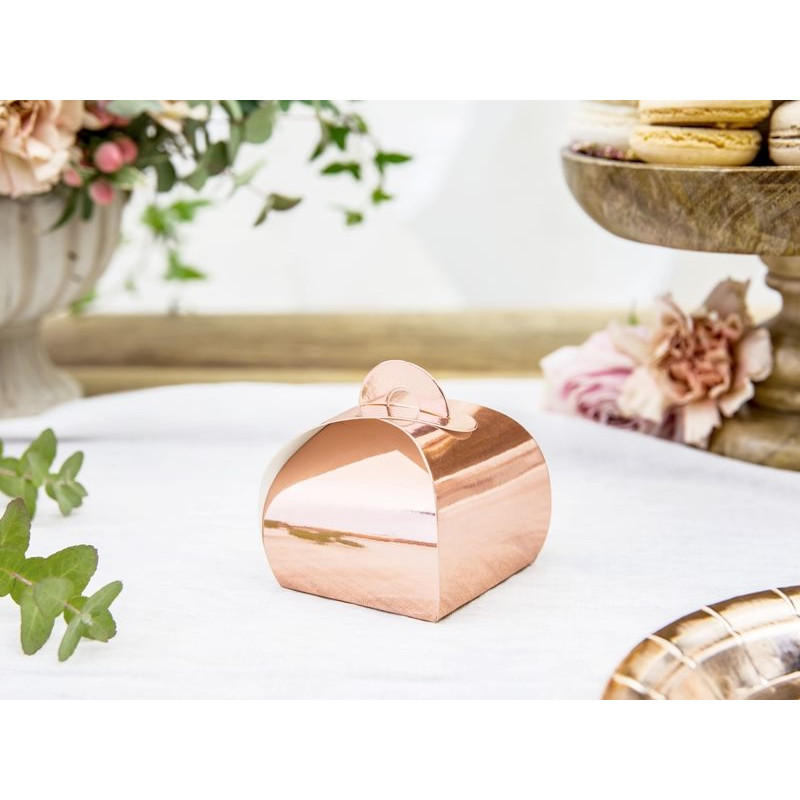 Bocal en verre cuivre mercurise pour décoration de table rose gold