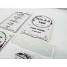 Menu plexiglas personnalisé bohème 1