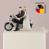 La figurine de mariage couple à moto 0 La figurine de mariage couple à moto 0